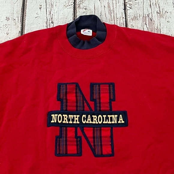 Vintage North Carolina Travel Tourism Vacation Destination 1980s Sweatshirt - Picture 2 of 4
